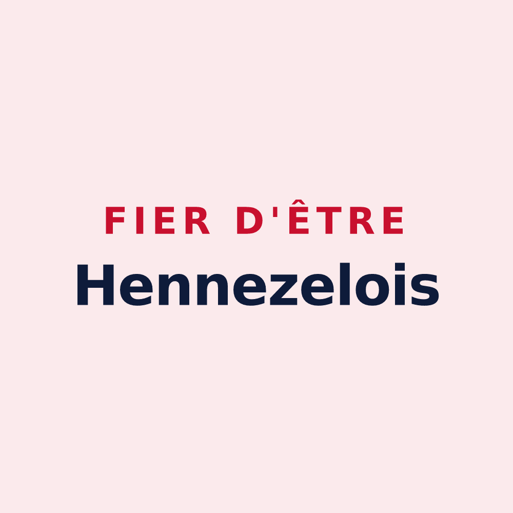 Magnet « Fier d'être Hennezelois » — design pour Hennezel