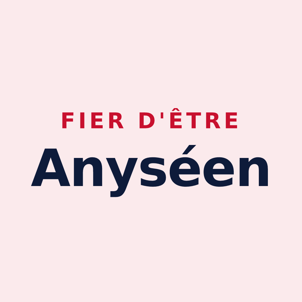 Magnet « Fier d'être Anyséen » — design pour Hennezis