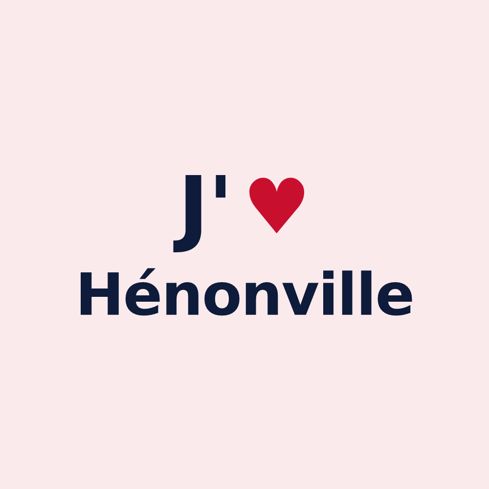 Magnet personnalisé Hénonville — design J'aime Hénonville