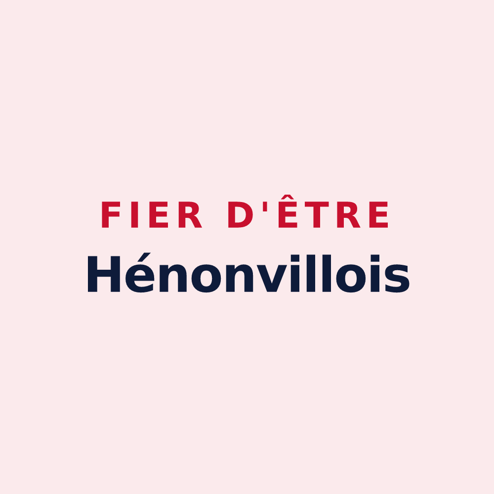 Magnet « Fier d'être Hénonvillois » — design pour Hénonville