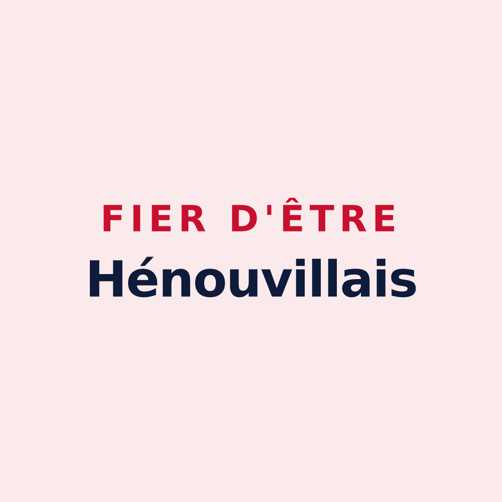 Magnet « Fier d'être Hénouvillais » — design pour Hénouville