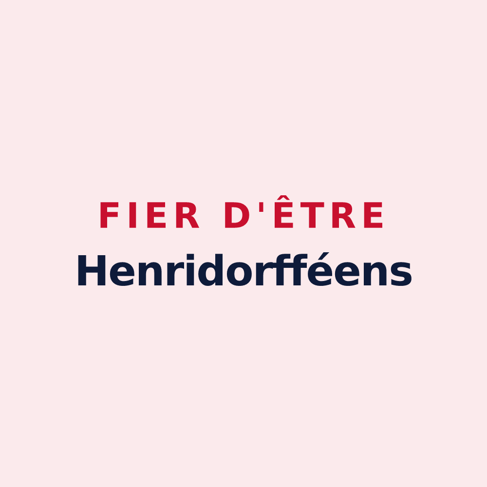 Magnet « Fier d'être Henridorfféens » — design pour Henridorff
