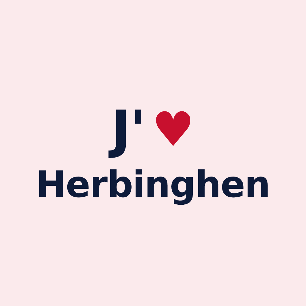 Magnet personnalisé Herbinghen — design J'aime Herbinghen