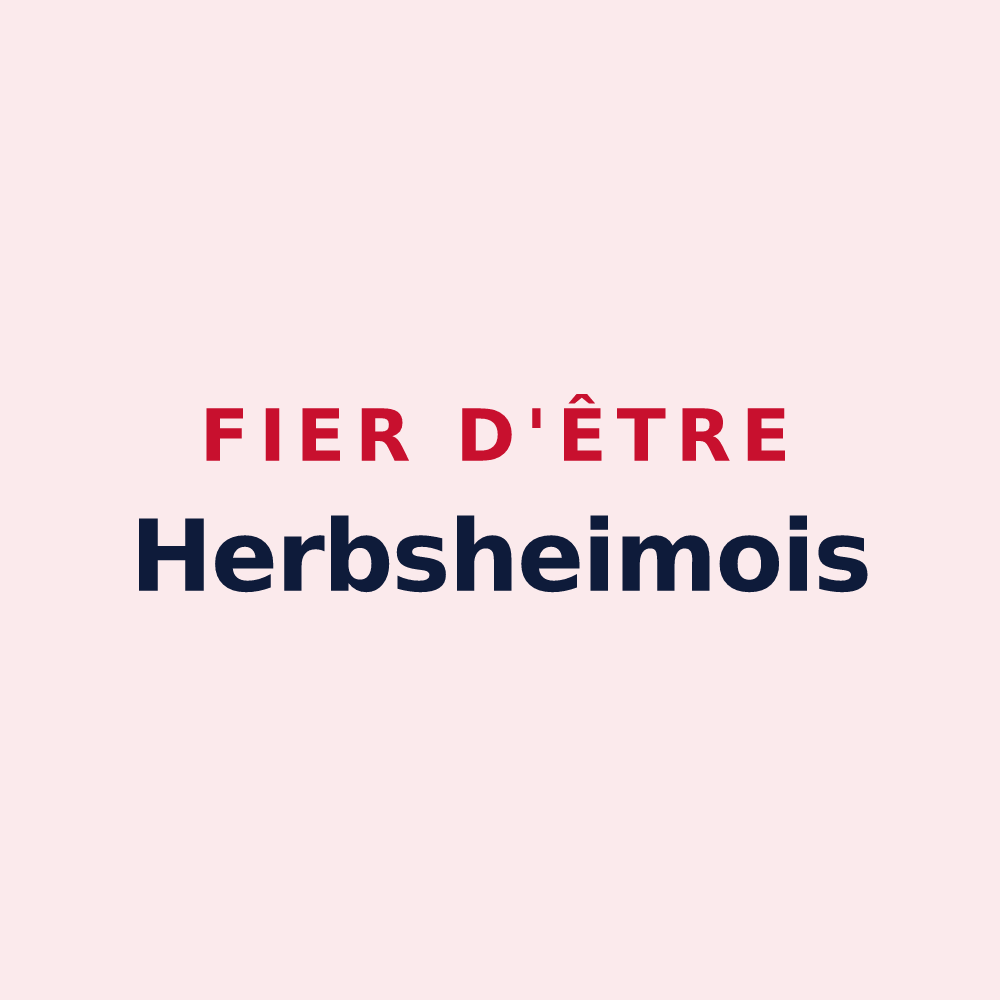 Magnet « Fier d'être Herbsheimois » — design pour Herbsheim
