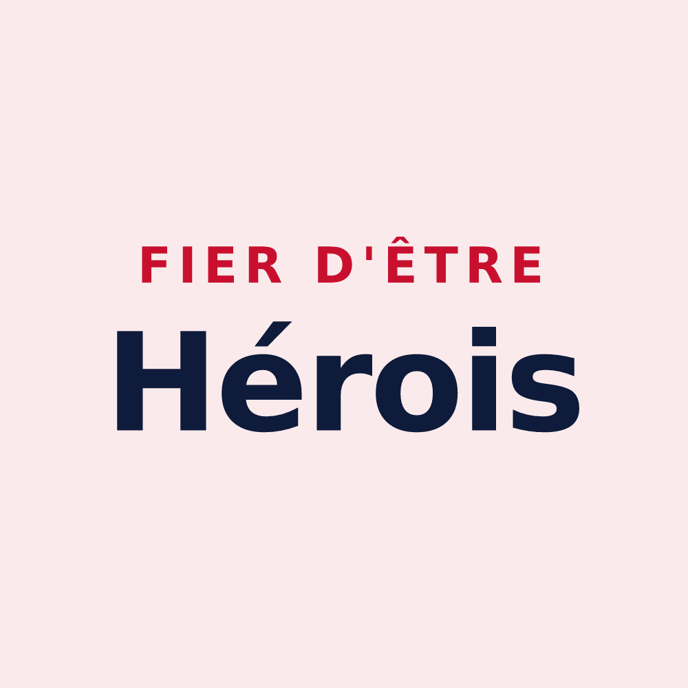 Magnet « Fier d'être Hérois » — design pour Hères