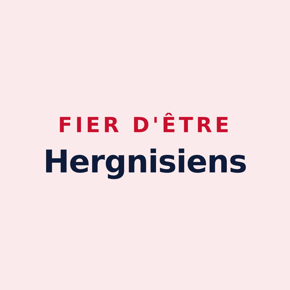 Magnet « Fier d'être Hergnisiens » — design pour Hergnies
