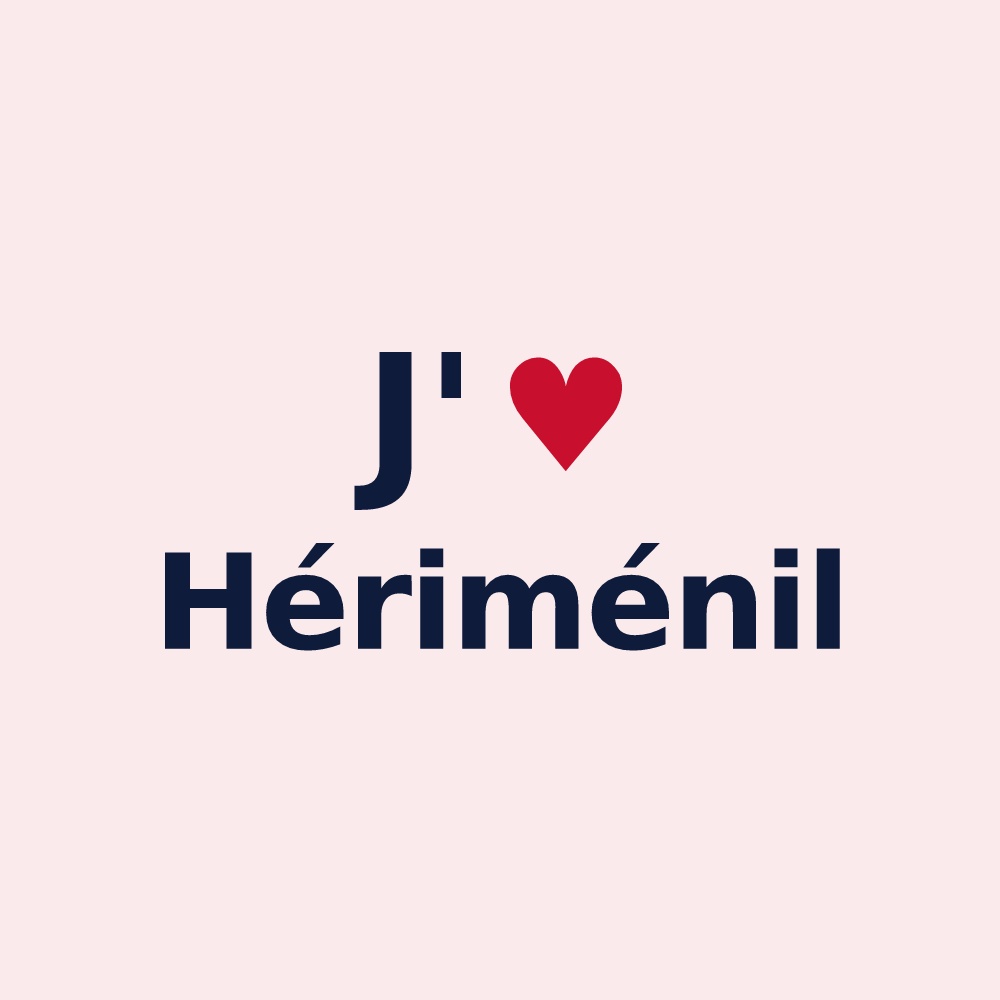 Magnet personnalisé Hériménil — design J'aime Hériménil