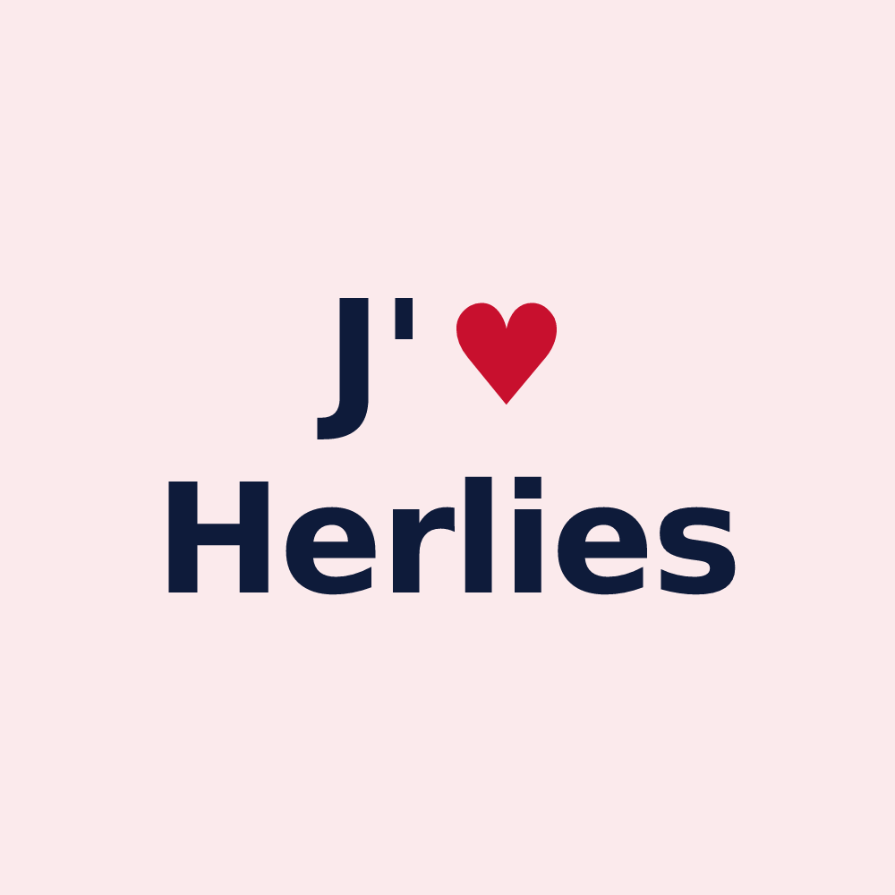 Magnet personnalisé Herlies — design J'aime Herlies