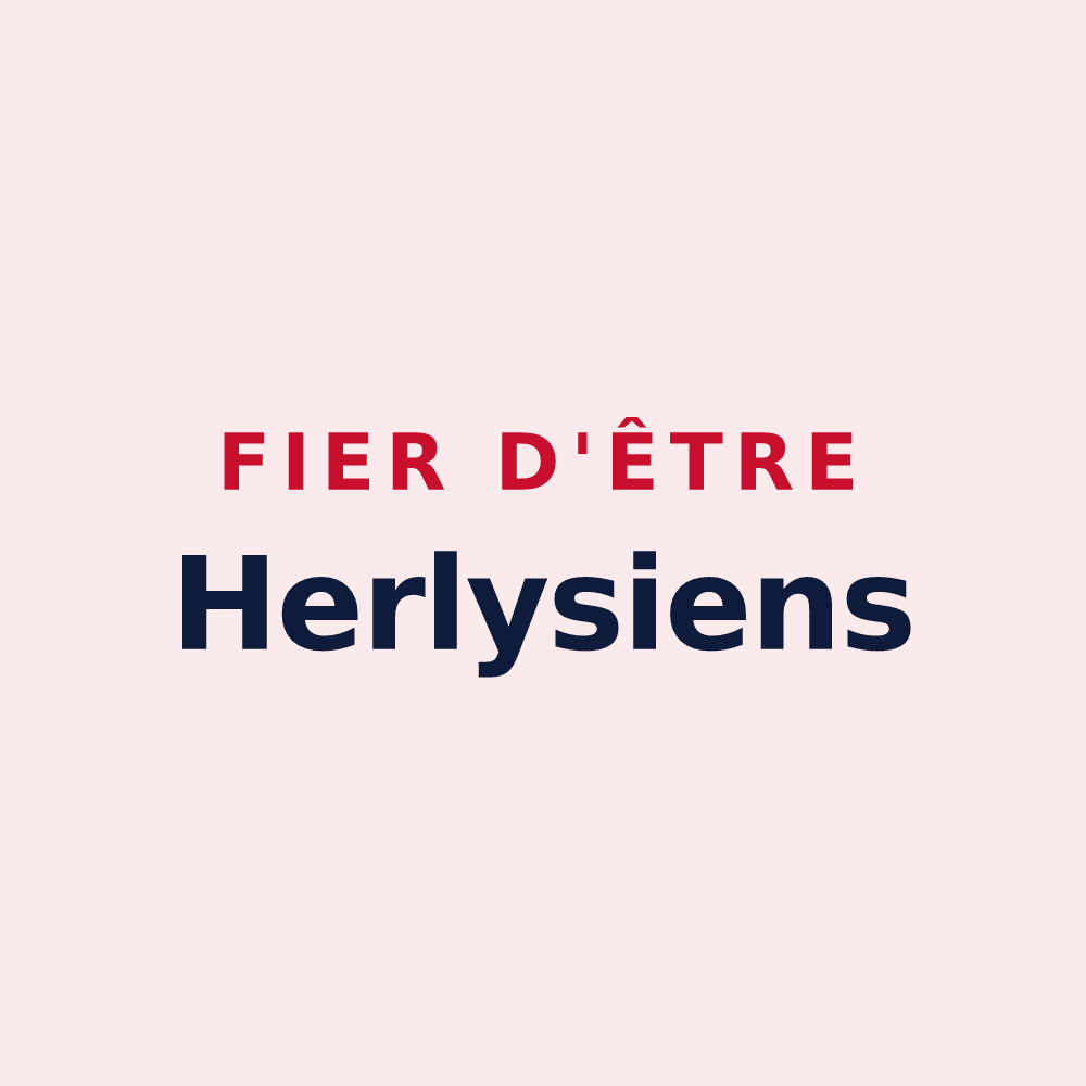 Magnet « Fier d'être Herlysiens » — design pour Herly