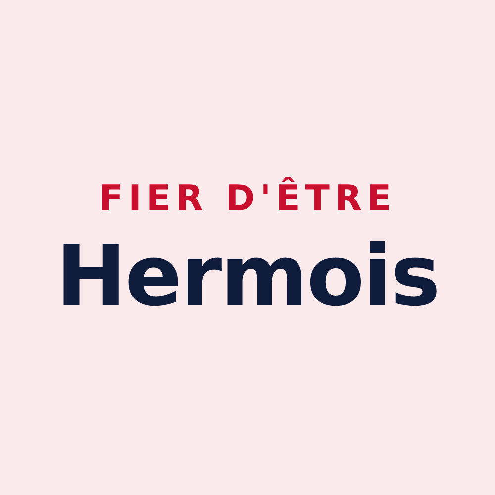 Magnet « Fier d'être Hermois » — design pour Herm
