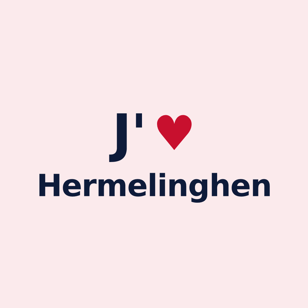 Magnet personnalisé Hermelinghen — design J'aime Hermelinghen