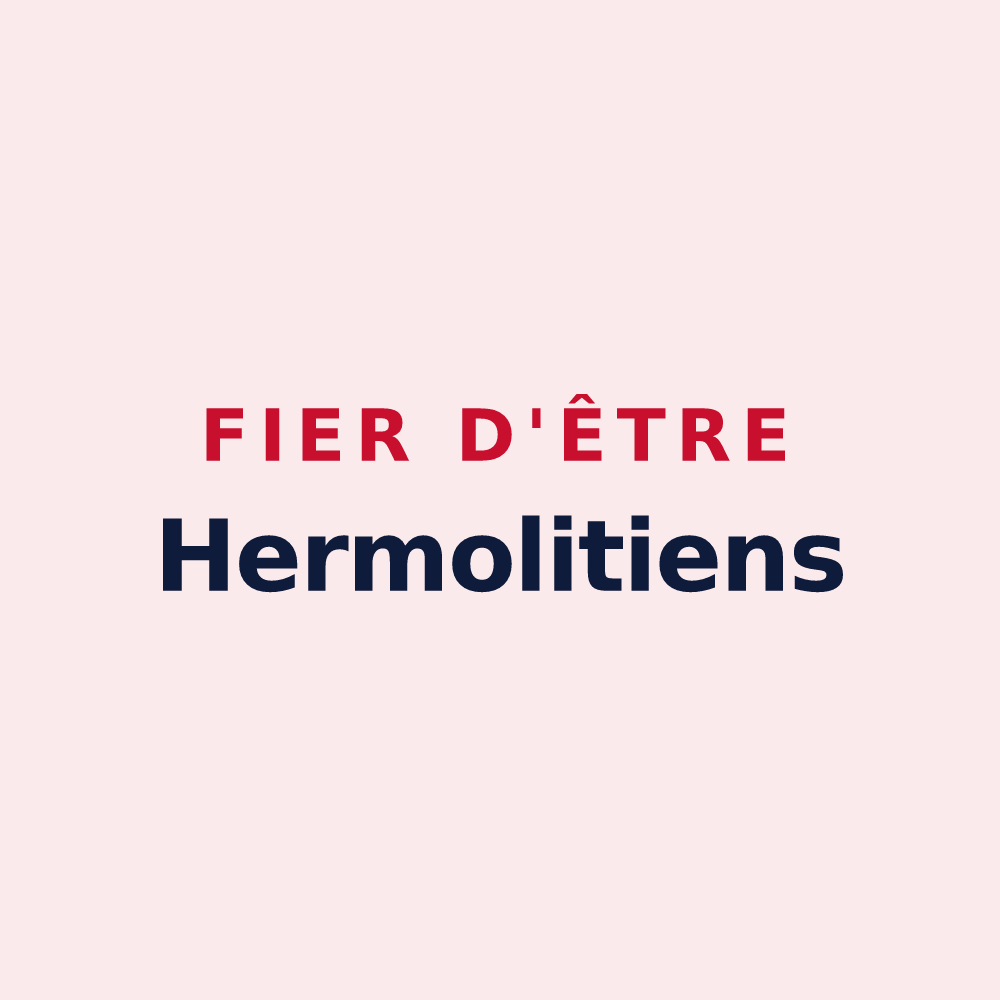 Magnet « Fier d'être Hermolitiens » — design pour Hermeray