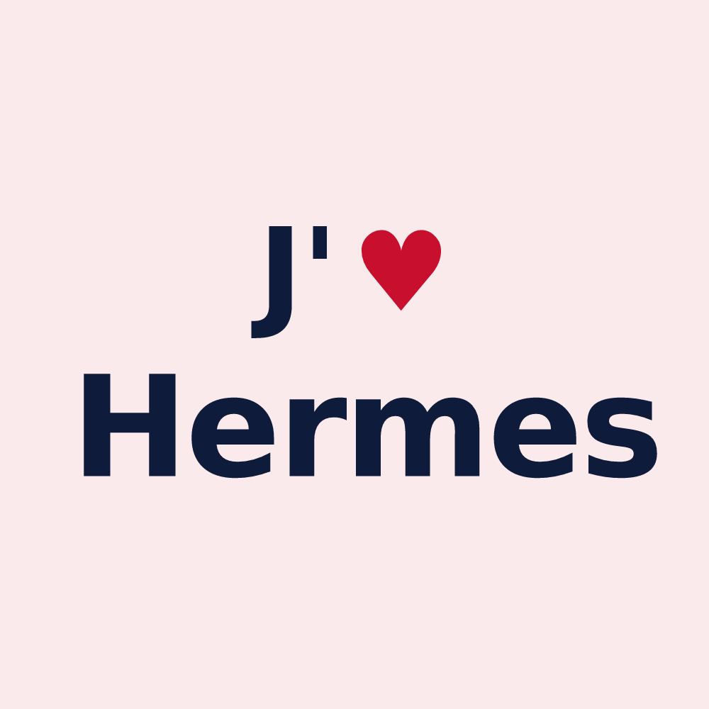Magnet personnalisé Hermes — design J'aime Hermes