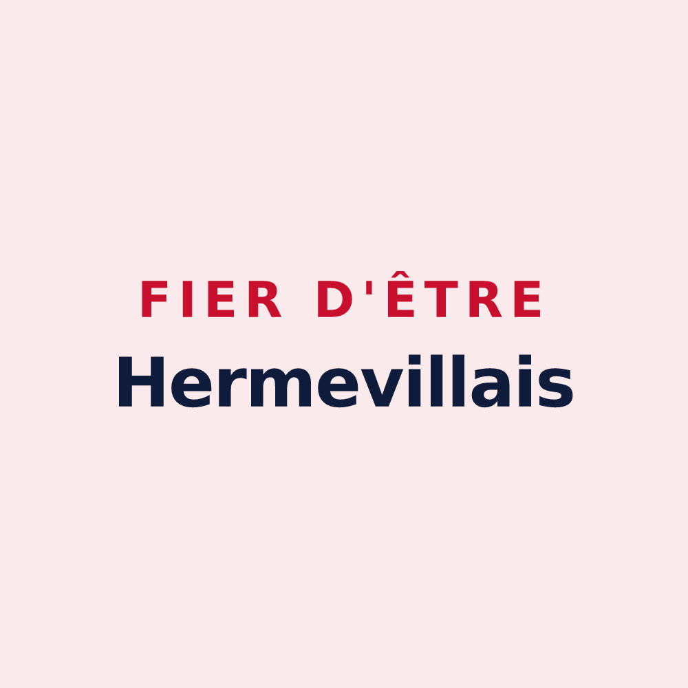 Magnet « Fier d'être Hermevillais » — design pour Hermeville
