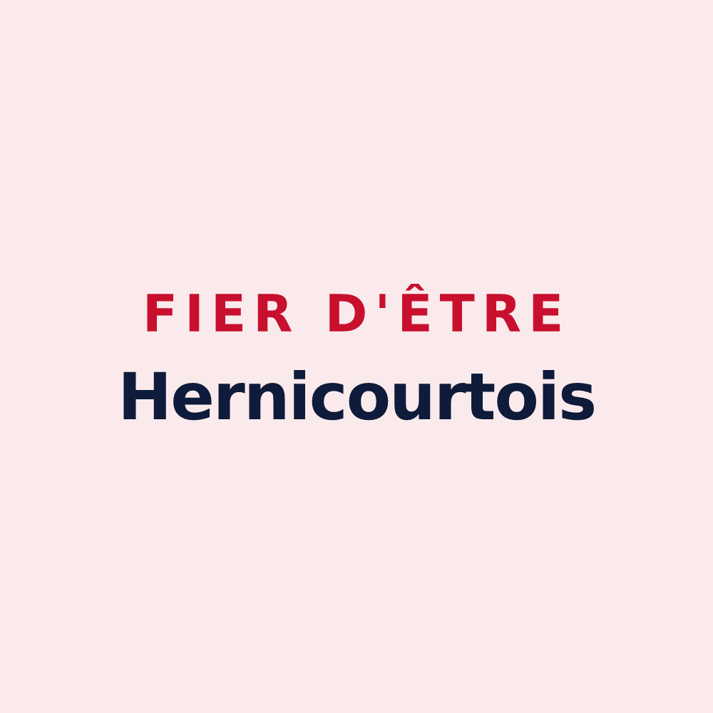Magnet « Fier d'être Hernicourtois » — design pour Hernicourt