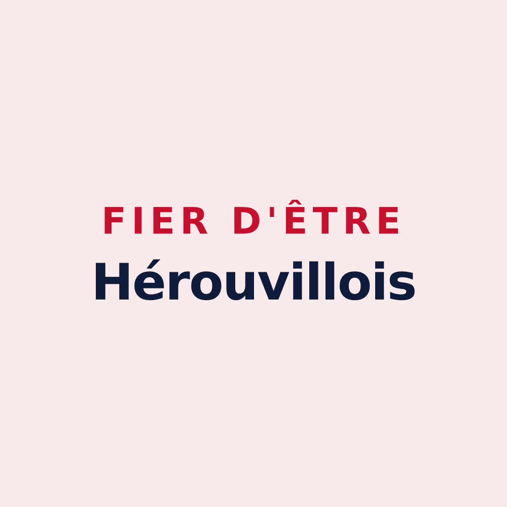 Magnet « Fier d'être Hérouvillois » — design pour Hérouville-en-Vexin