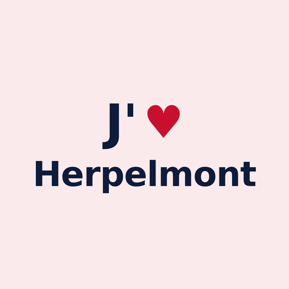 Magnet personnalisé Herpelmont — design J'aime Herpelmont