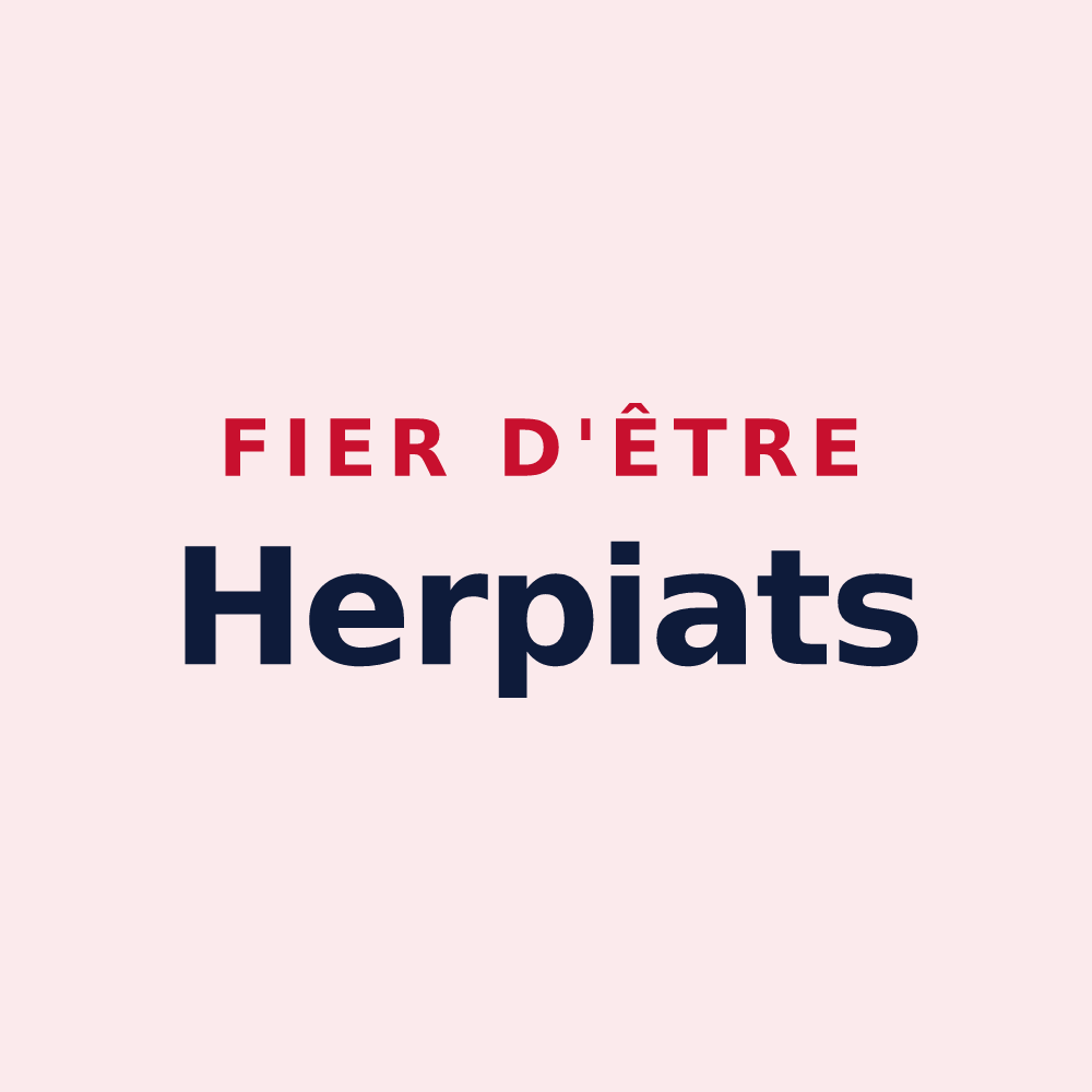 Magnet « Fier d'être Herpiats » — design pour Herpy-l'Arlésienne