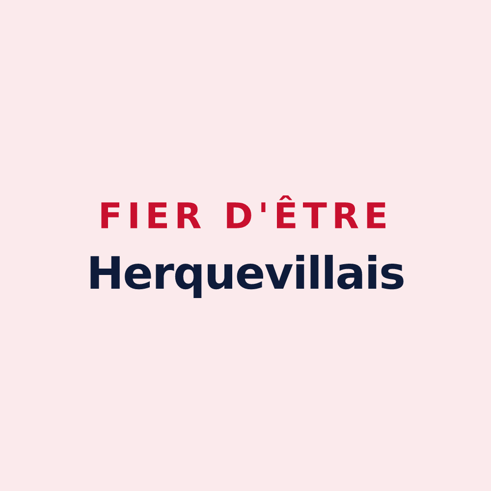 Magnet « Fier d'être Herquevillais » — design pour Herqueville