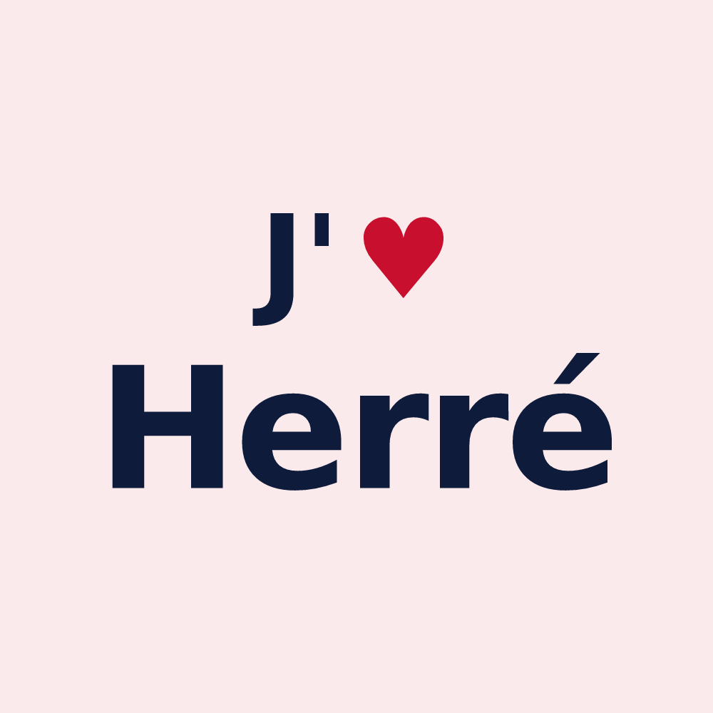 Magnet personnalisé Herré — design J'aime Herré
