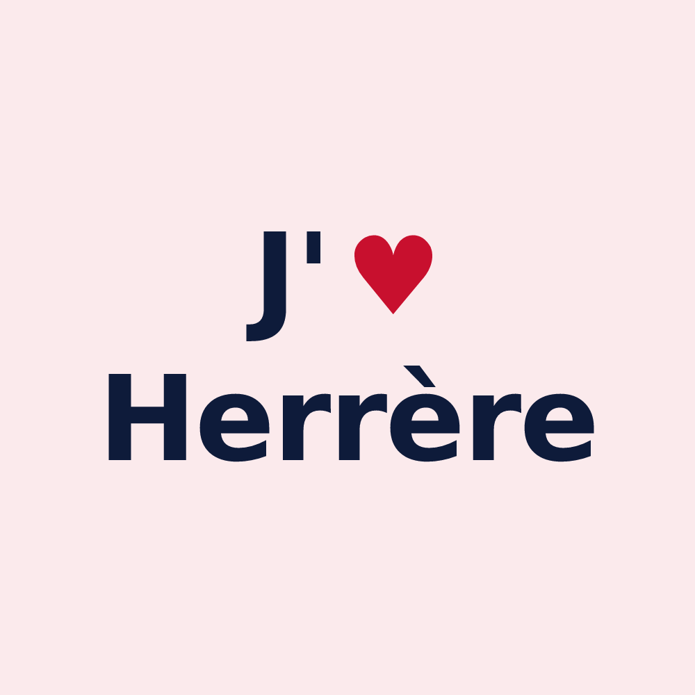 Magnet personnalisé Herrère — design J'aime Herrère