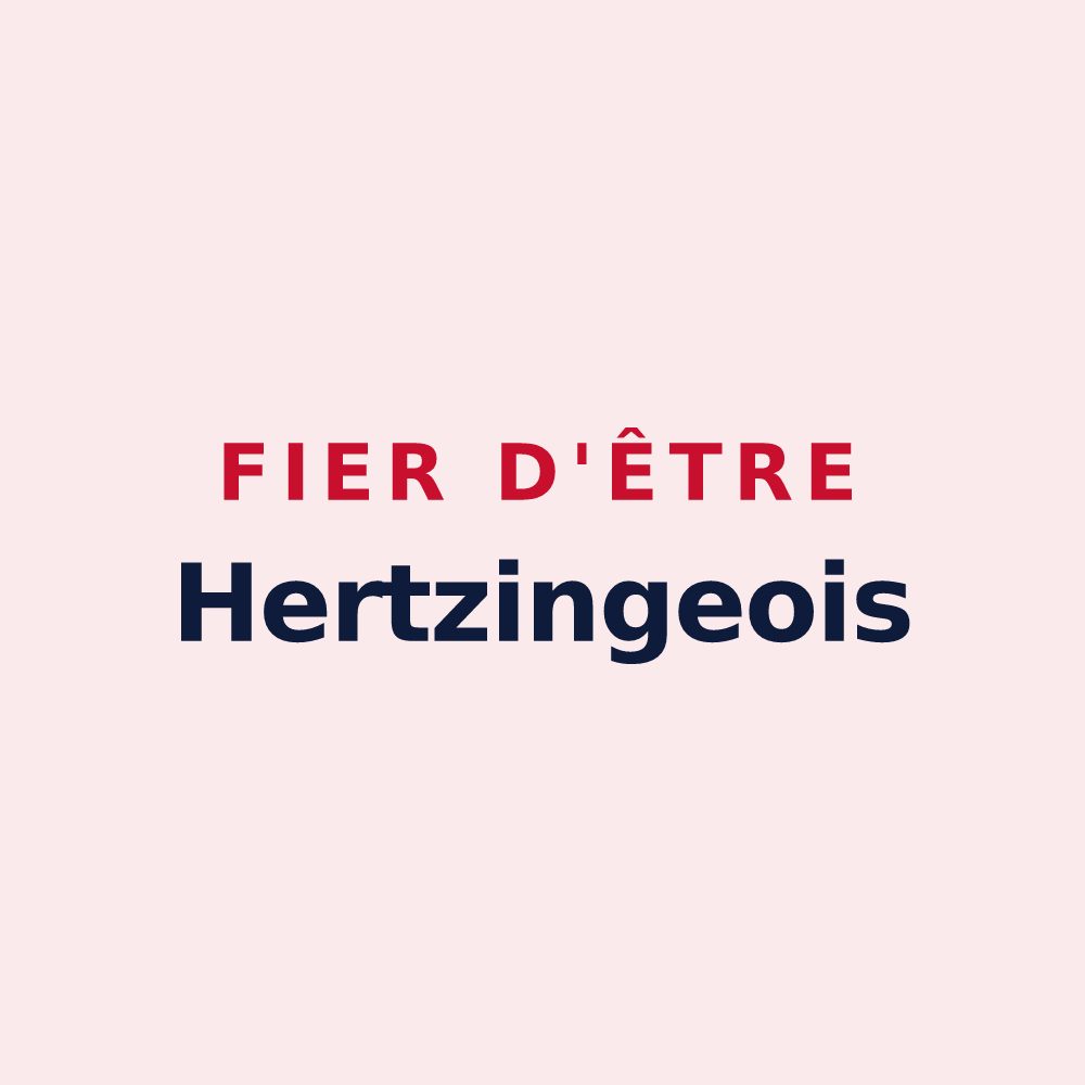 Magnet « Fier d'être Hertzingeois » — design pour Hertzing
