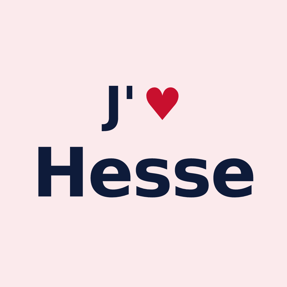 Magnet personnalisé Hesse — design J'aime Hesse