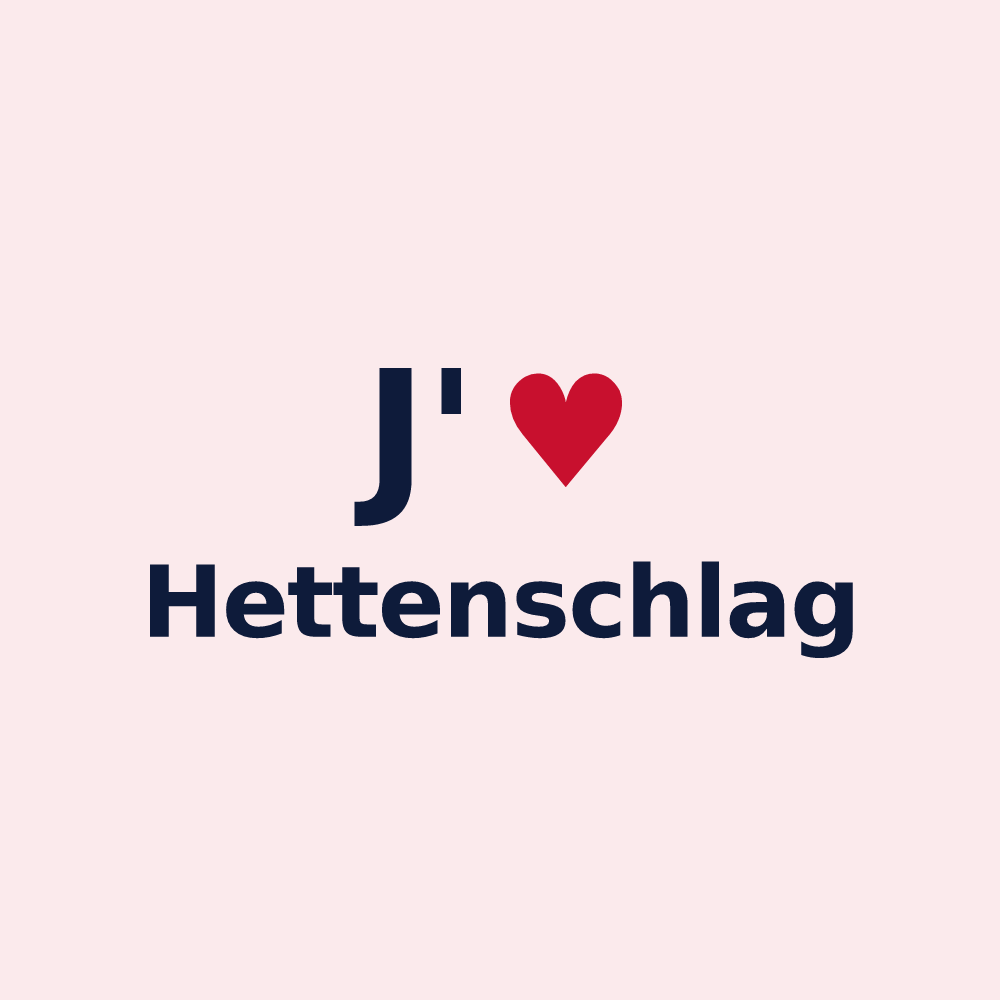 Magnet personnalisé Hettenschlag — design J'aime Hettenschlag