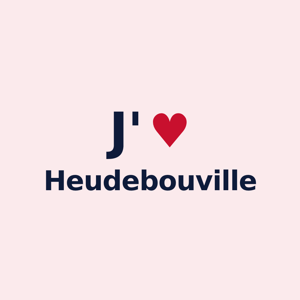 Magnet personnalisé Heudebouville — design J'aime Heudebouville