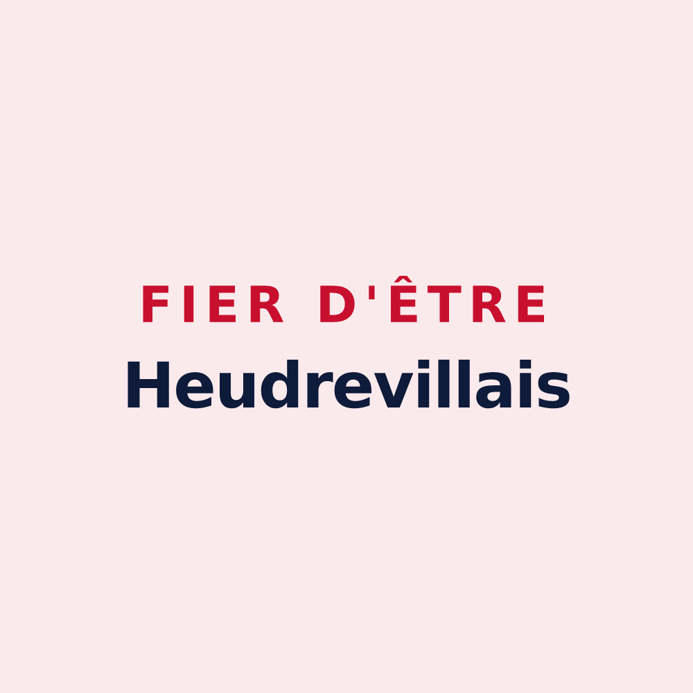 Magnet « Fier d'être Heudrevillais » — design pour Heudreville-en-Lieuvin
