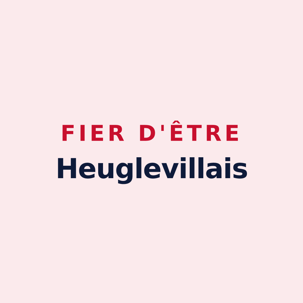 Magnet « Fier d'être Heuglevillais » — design pour Heugleville-sur-Scie
