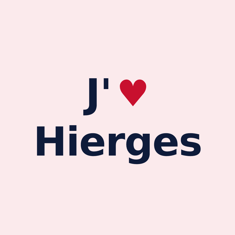 Magnet personnalisé Hierges — design J'aime Hierges