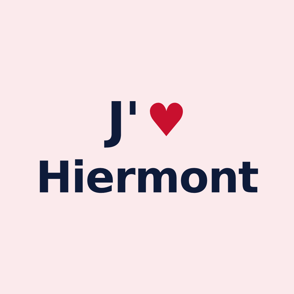 Magnet personnalisé Hiermont — design J'aime Hiermont