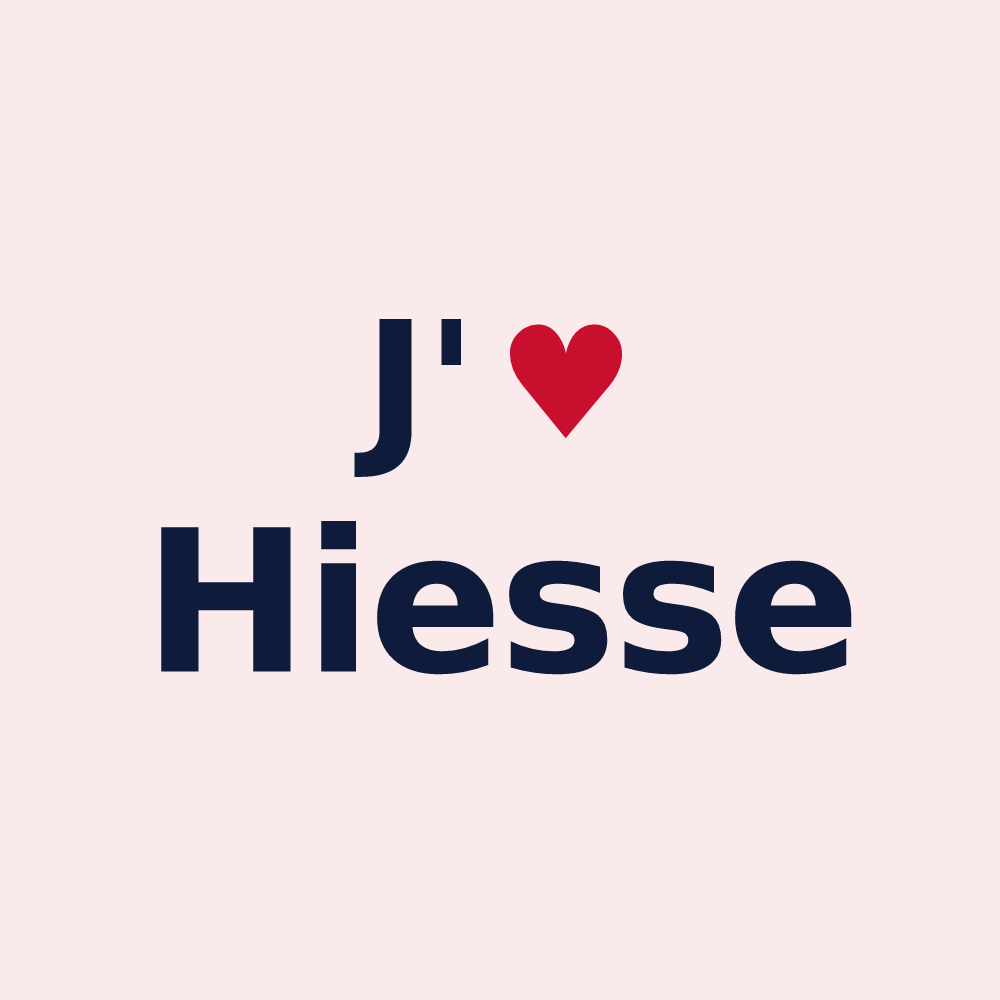 Magnet personnalisé Hiesse — design J'aime Hiesse