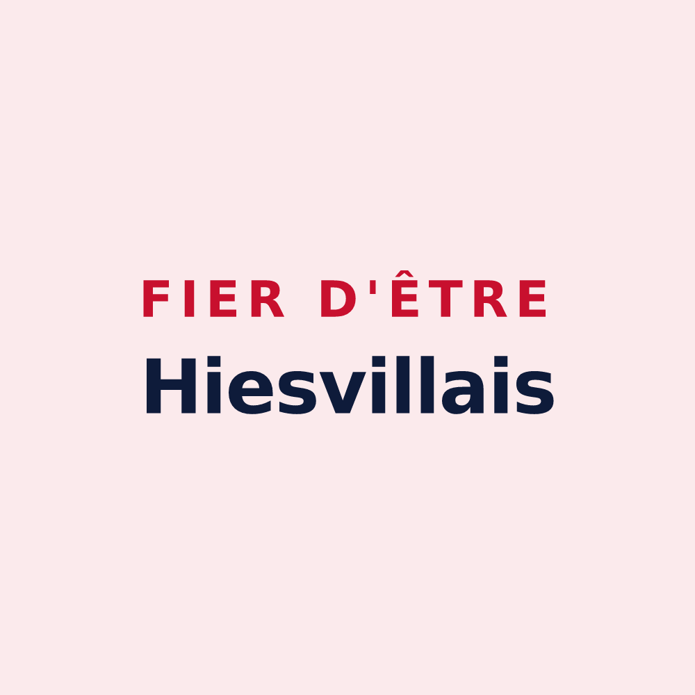 Magnet « Fier d'être Hiesvillais » — design pour Hiesville