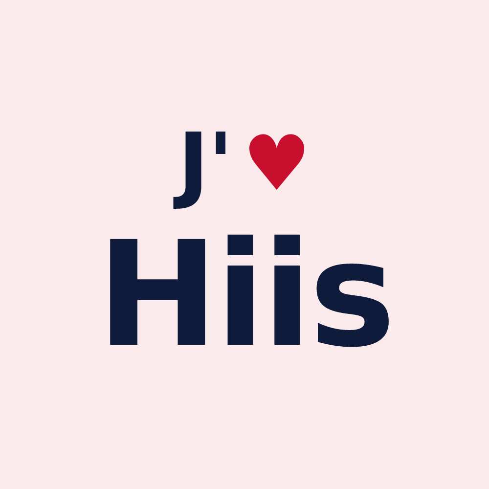 Magnet personnalisé Hiis — design J'aime Hiis