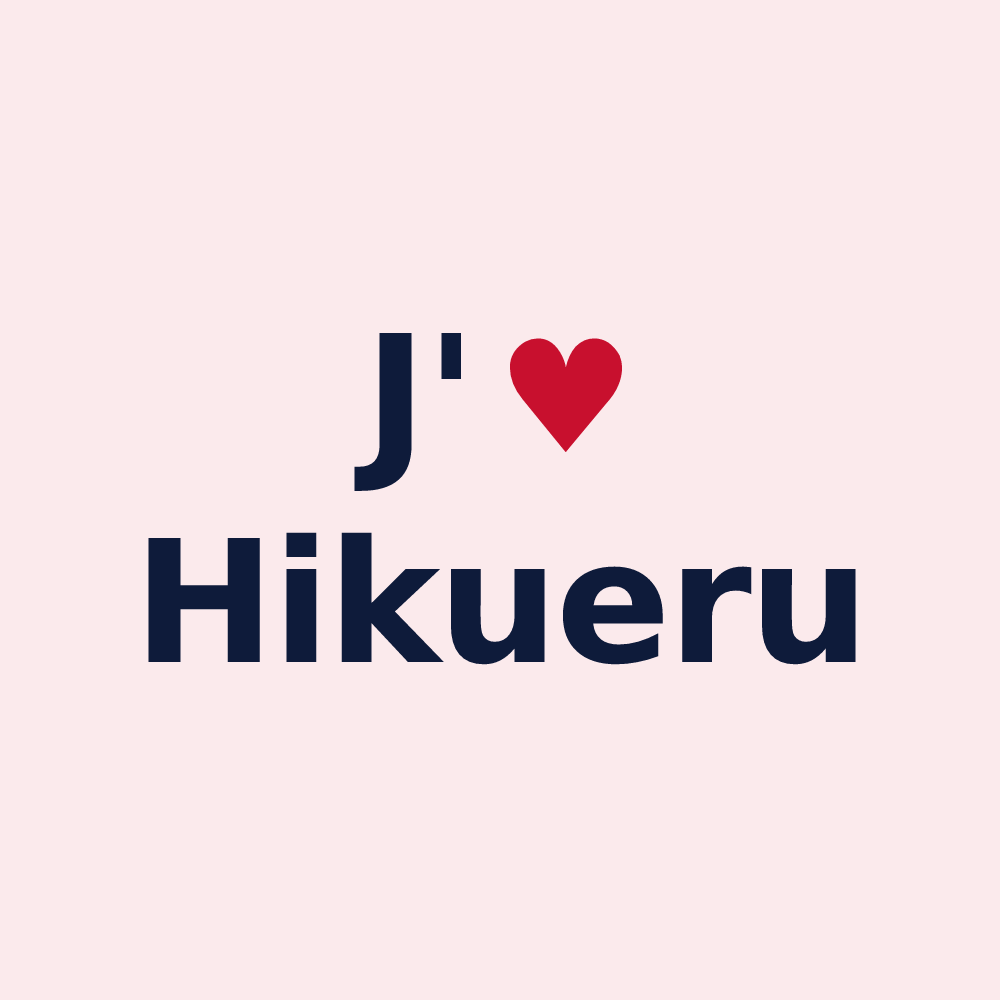 Magnet personnalisé Hikueru — design J'aime Hikueru