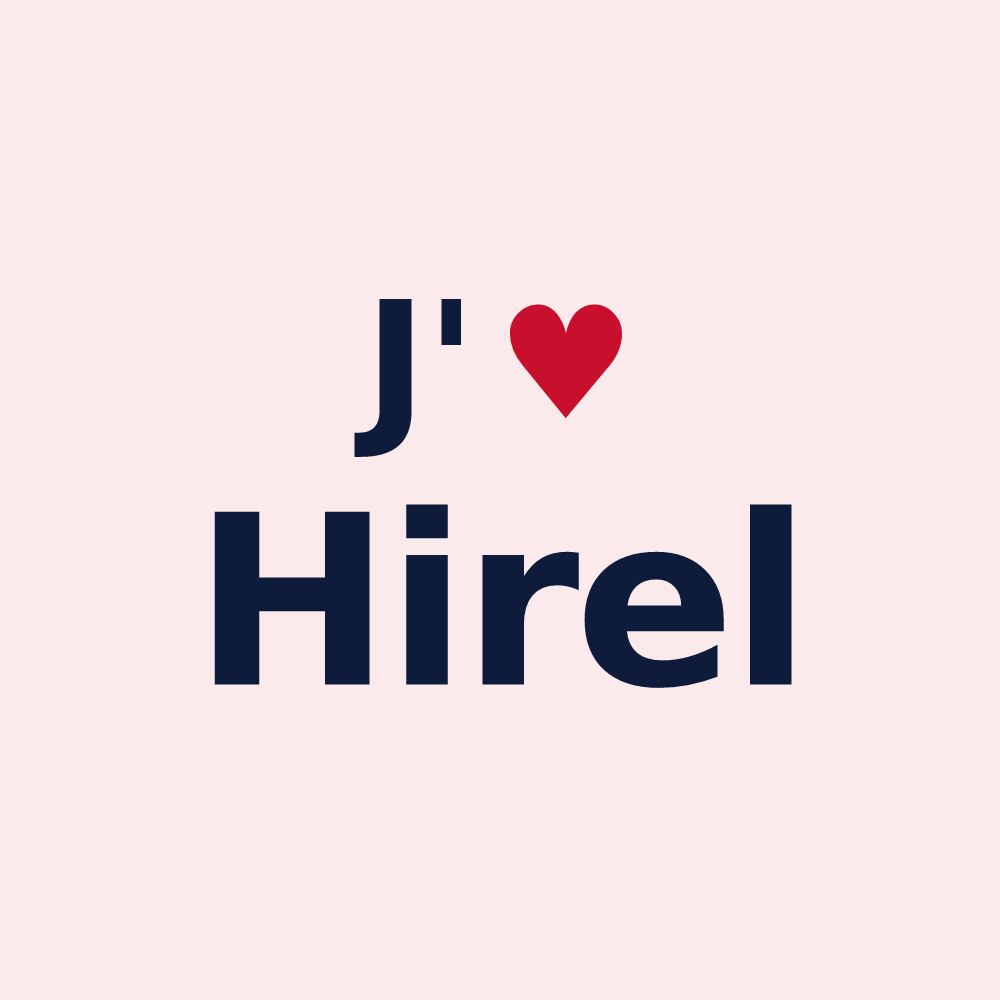 Magnet personnalisé Hirel — design J'aime Hirel