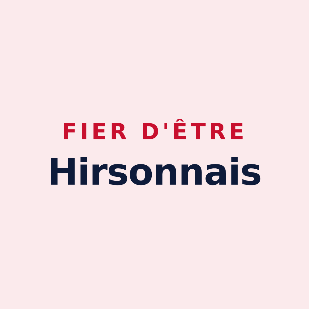 Magnet « Fier d'être Hirsonnais » — design pour Hirson
