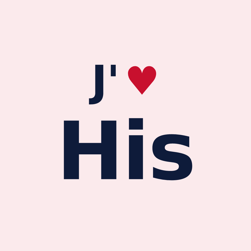 Magnet personnalisé His — design J'aime His