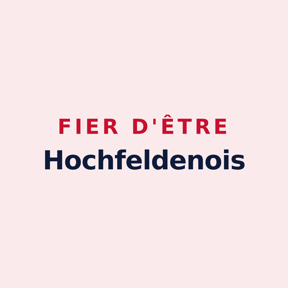 Magnet « Fier d'être Hochfeldenois » — design pour Hochfelden