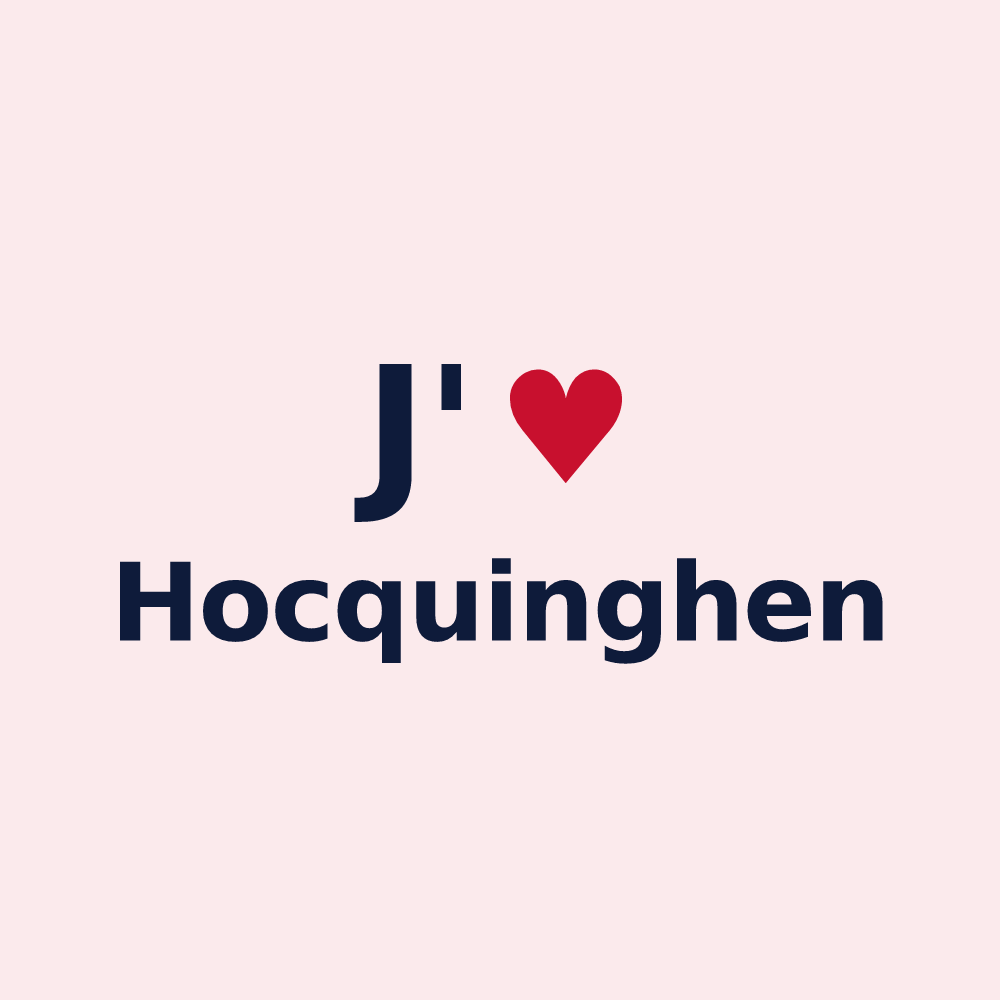 Magnet personnalisé Hocquinghen — design J'aime Hocquinghen