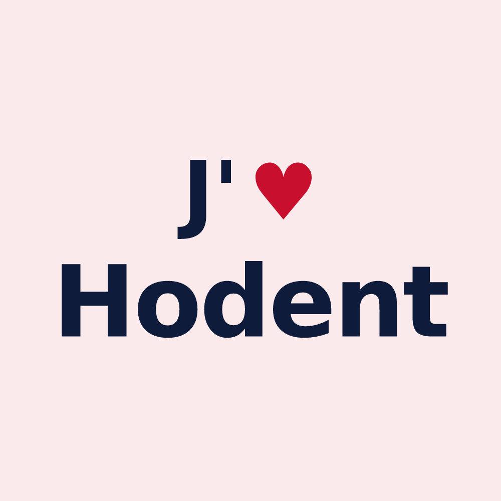 Magnet personnalisé Hodent — design J'aime Hodent