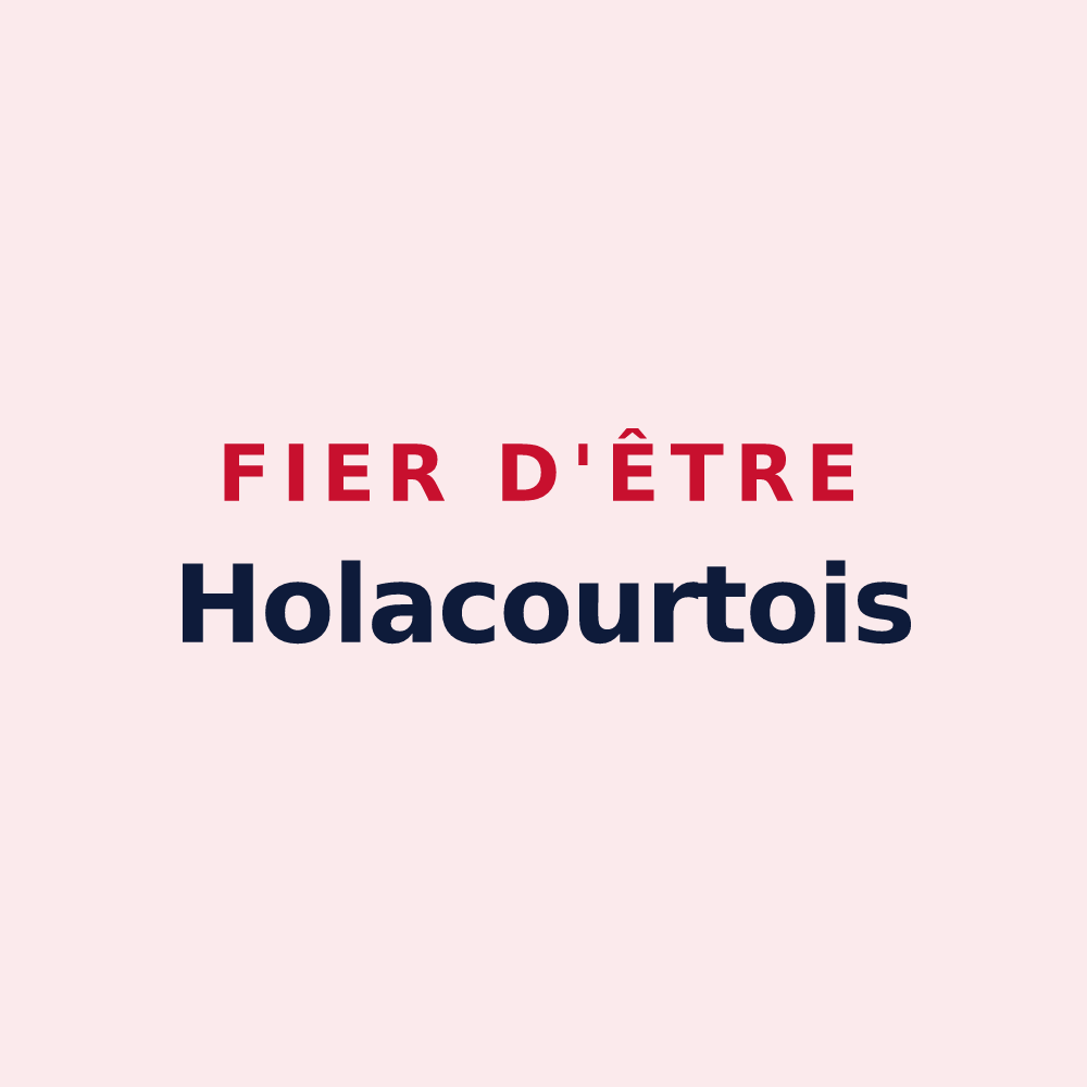 Magnet « Fier d'être Holacourtois » — design pour Holacourt