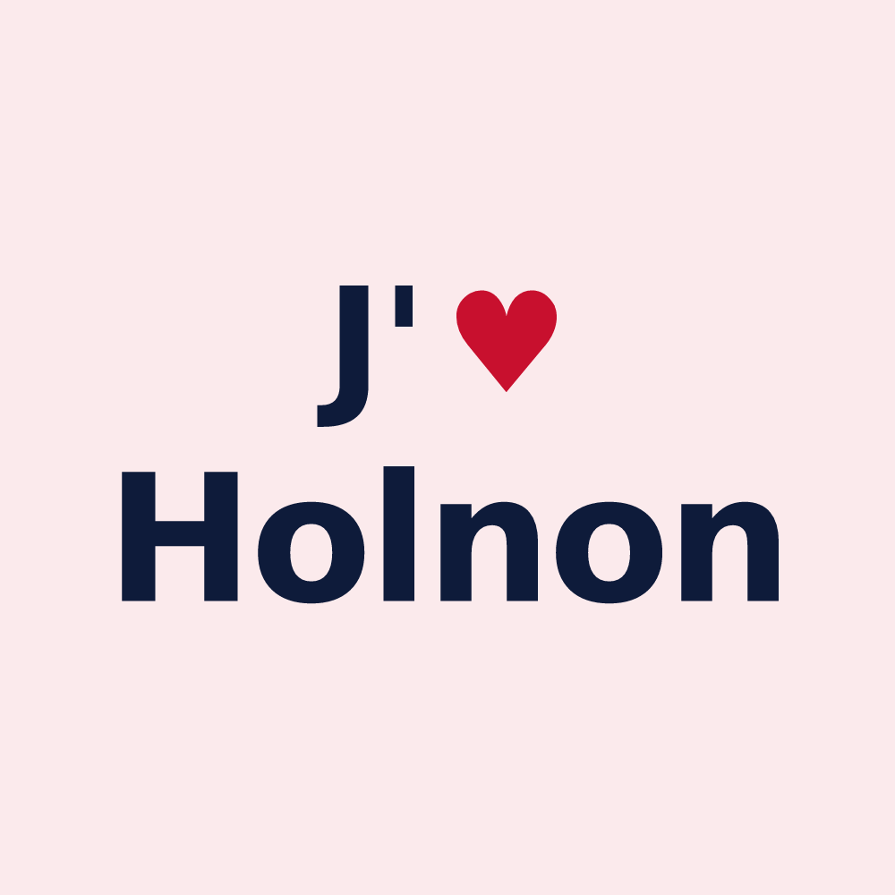 Magnet personnalisé Holnon — design J'aime Holnon