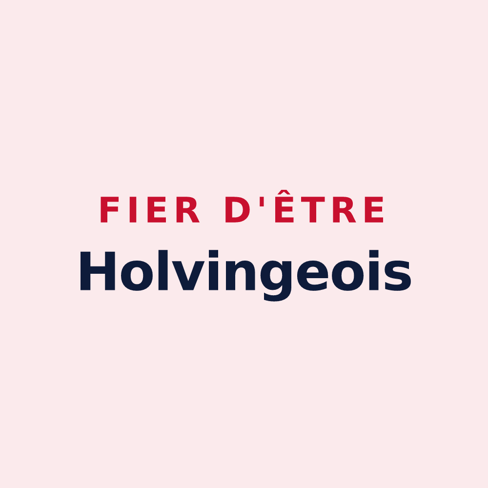 Magnet « Fier d'être Holvingeois » — design pour Holving