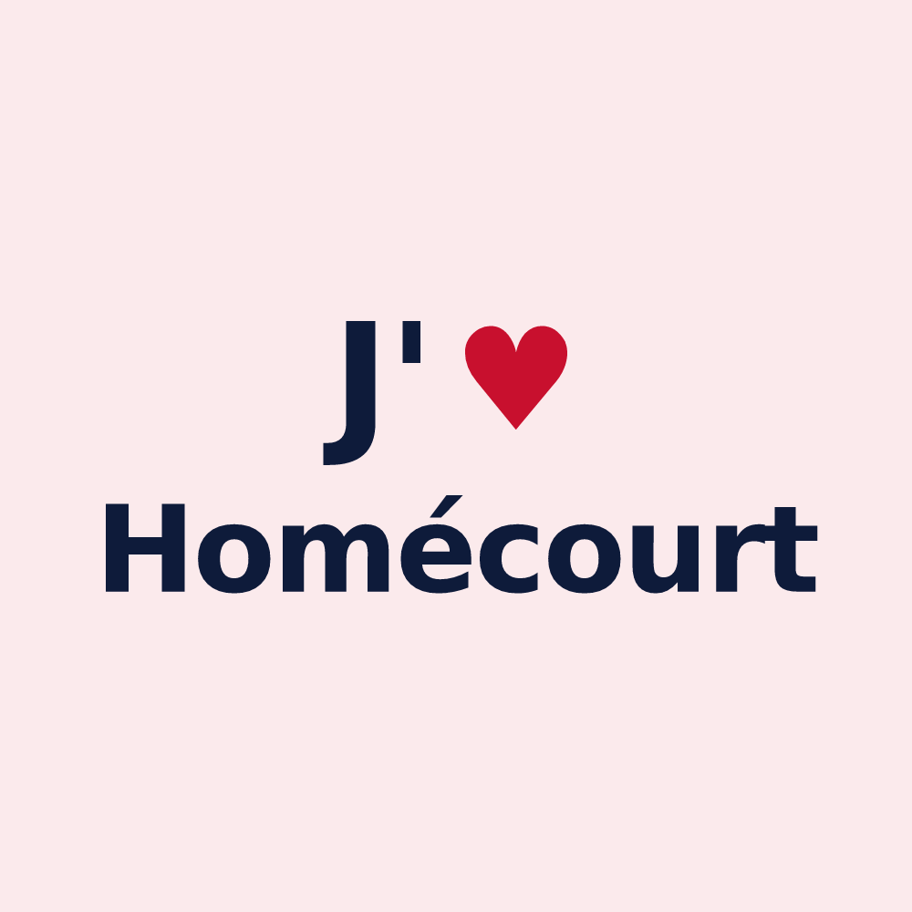 Magnet personnalisé Homécourt — design J'aime Homécourt