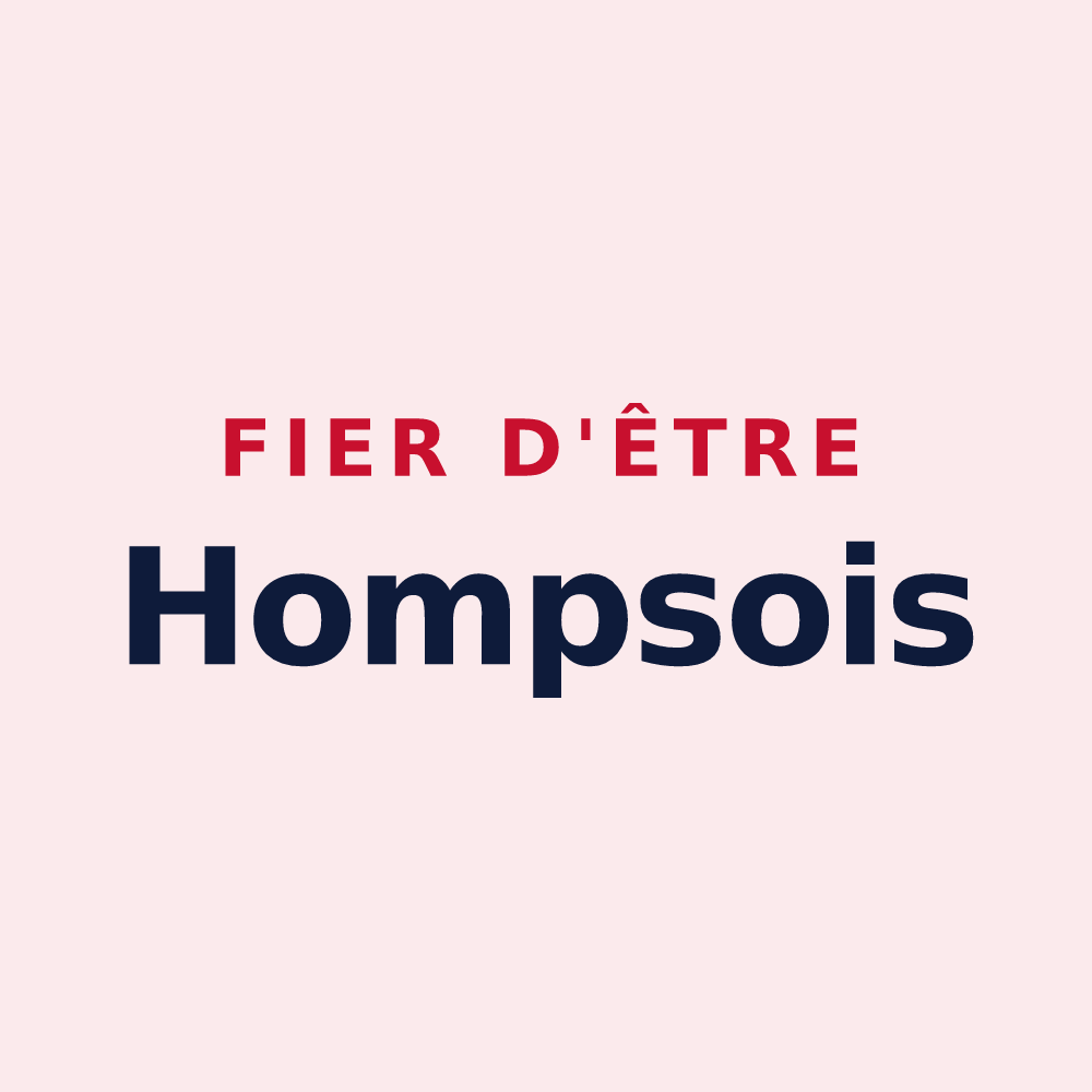 Magnet « Fier d'être Hompsois » — design pour Homps