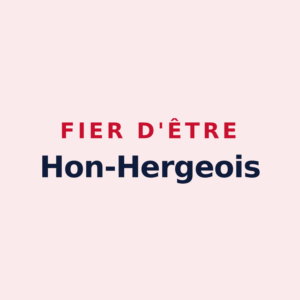 Magnet « Fier d'être Hon-Hergeois » — design pour Hon-Hergies