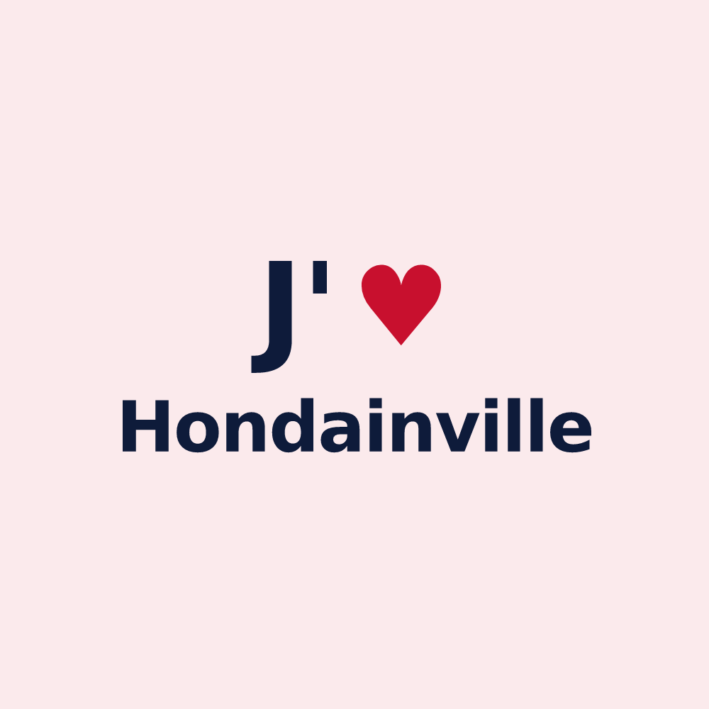 Magnet personnalisé Hondainville — design J'aime Hondainville